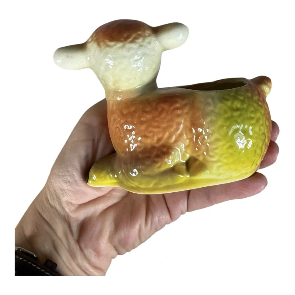 Charming Ceramic‎ Lamb Planter